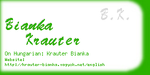 bianka krauter business card